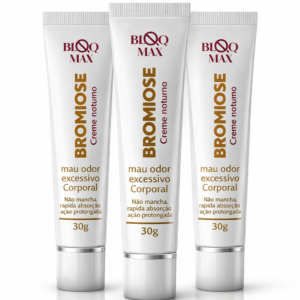 Bloqmax pomada para bromidrose axilas e virilhas - kit 3 unids Creme noturno Bromiose
