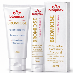 Bloqmax Bromidrose - kit Onix - Creme Noturno e Sabonete bromiose